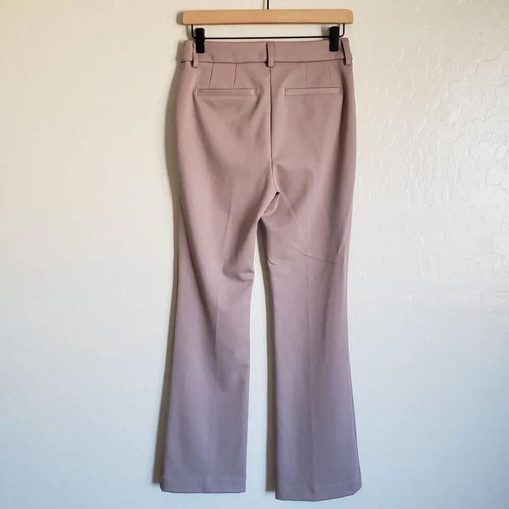 Simply Vera Vera Wang High-Waisted Flare Trouser Pants Sz Womens 2 Career Office